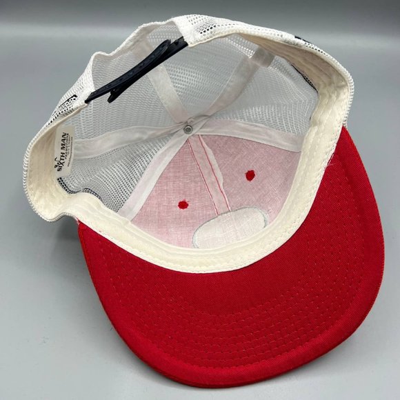Los Angeles LA Angels MLB Sixth Man Trucker Hat Snap back Cap Red White Men - Picture 5 of 8